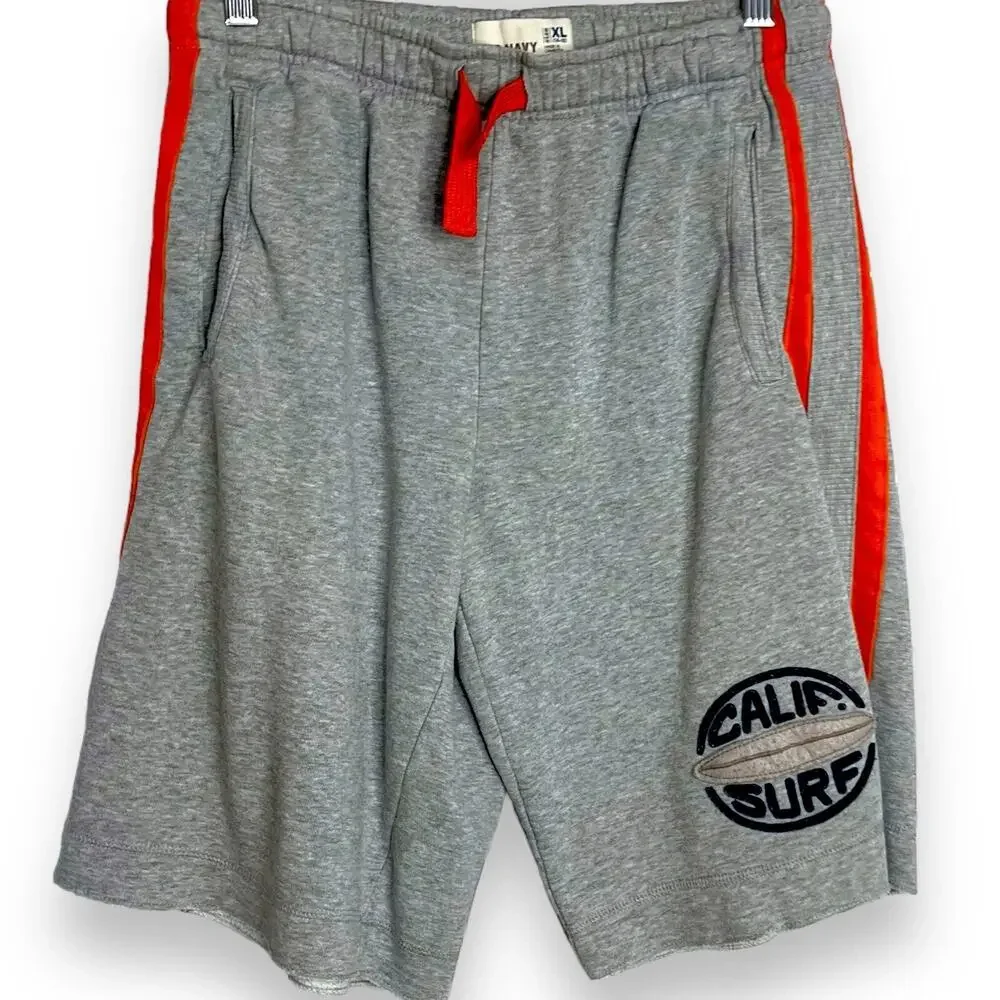 Old Navy California Surf Sweat Shorts Boys XL Gray Drawstring Casual Athleisure